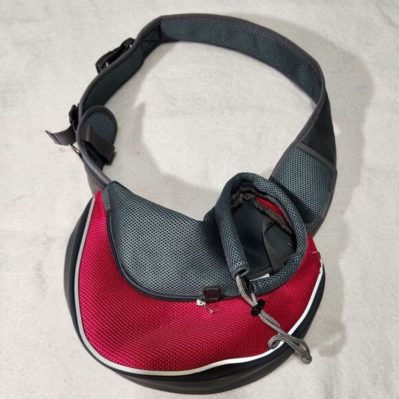 Yudodo Pet Carrier Bag Dog Cat Travel Bag Padded Strap Small Color Pink And Gray - Picture 2 of 13